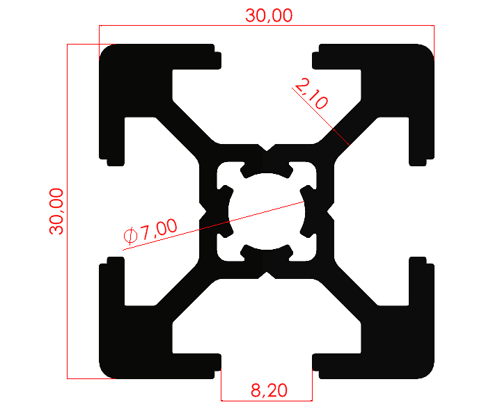 30x30 Ağır Sigma Profil
