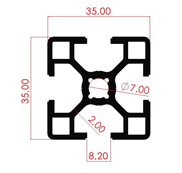 35x35 Hafif Sigma Profil