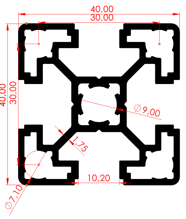 40x40 Hafif Sigma Profil