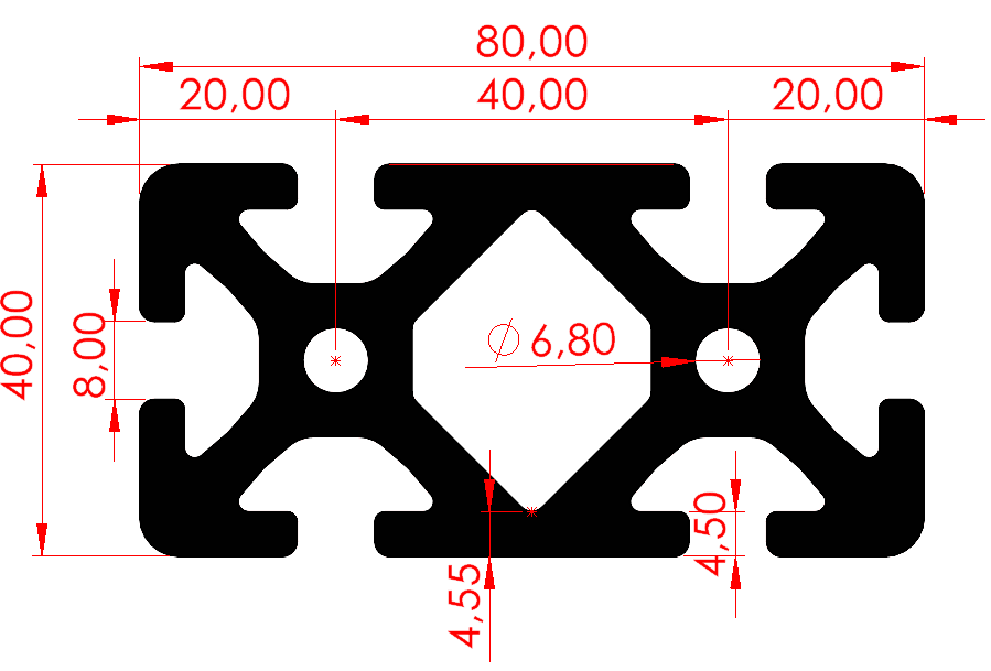 40x80 Ağır Sigma Profil Özel Seri