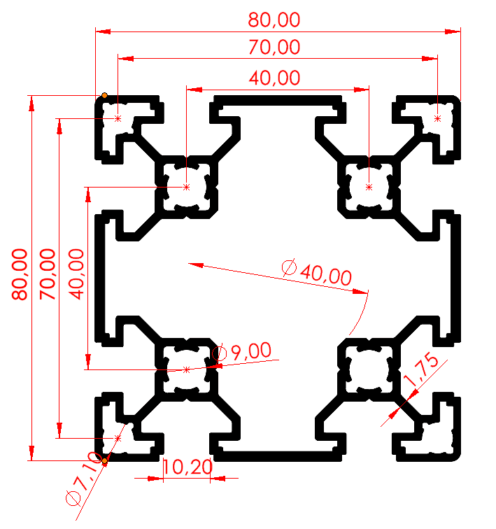 80x80 Hafif Sigma Profil