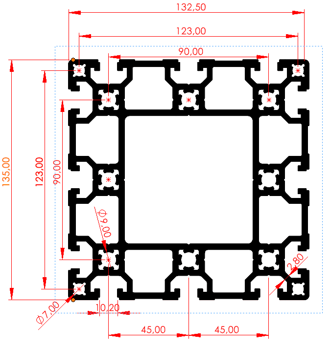 135x135 Ağır Sigma Profil