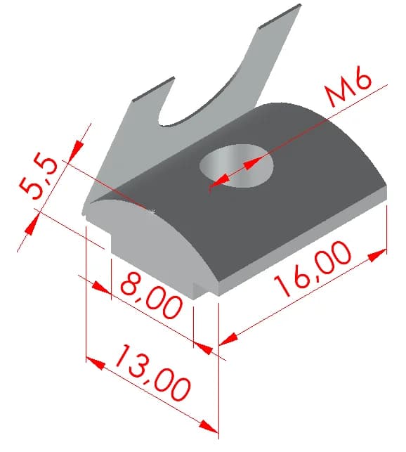 Yaylı Somun Kanal 8 – M6 2