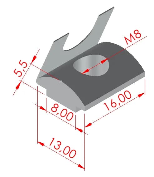 Yaylı Somun Kanal 8 – M8 2