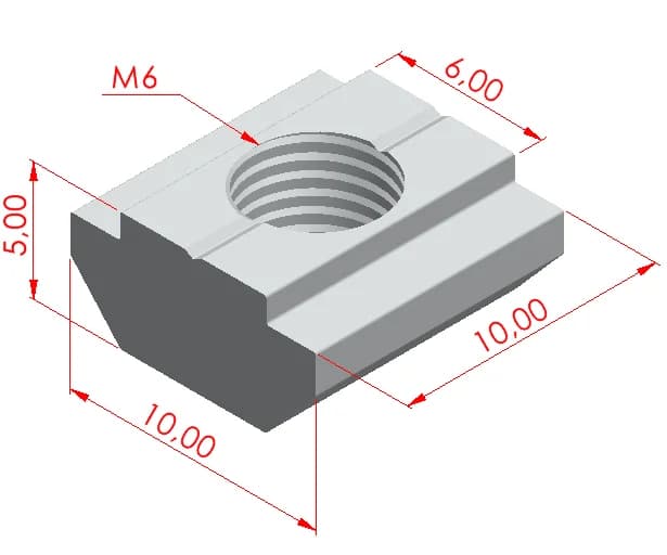 T Kanal Somunları Kanal 6 - M6