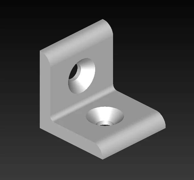 Düz Köşe Bağlantı 45x45 K10