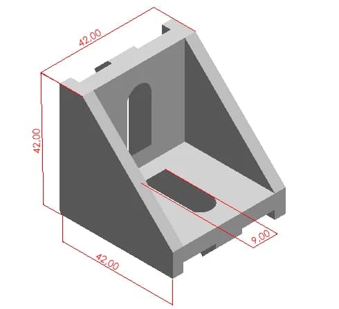 Geniş Köşe Bağlantısı 45x45 2