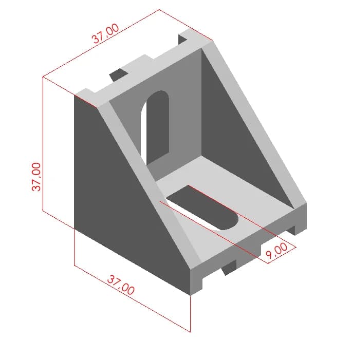 Geniş Köşe Bağlantısı 40x40 2