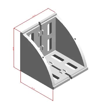 Geniş Köşe Bağlantısı 90x90 2