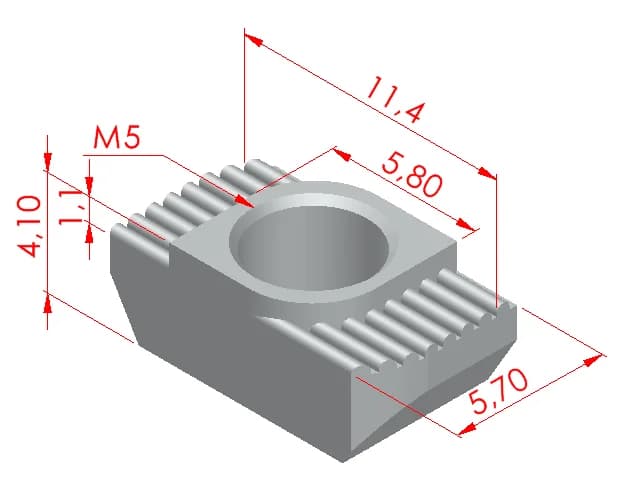  Tırtıllı Somun Kanal 6 – M5 2