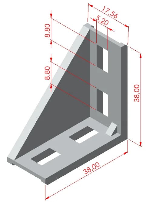 Uzun Köşe Bağlantısı 20x40