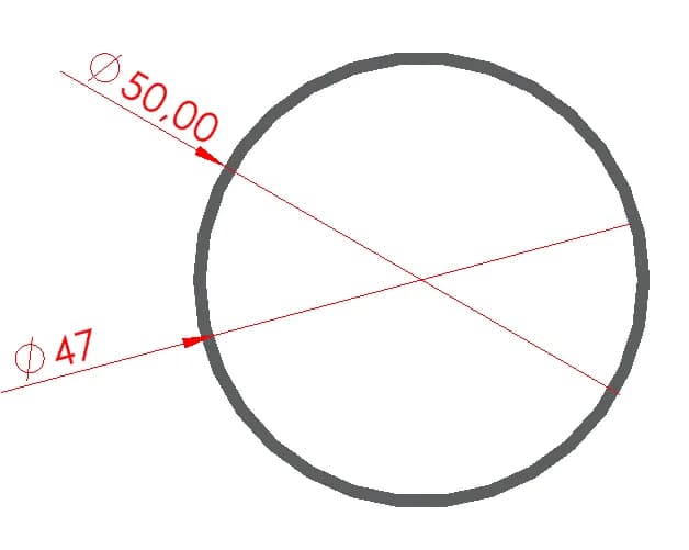 Alüminyum Boru  Q50 x 1,5 2