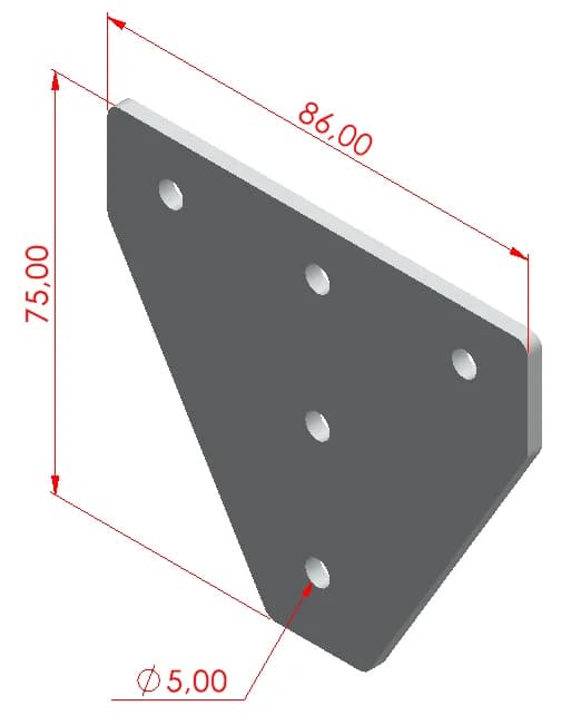 20x25 Üç Yönlü Bağlantı Sacı