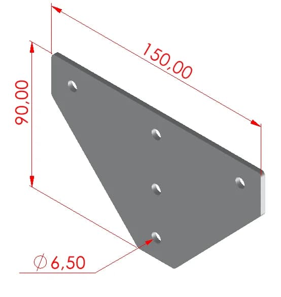 30x30 Üç Yönlü Bağlantı Sacı