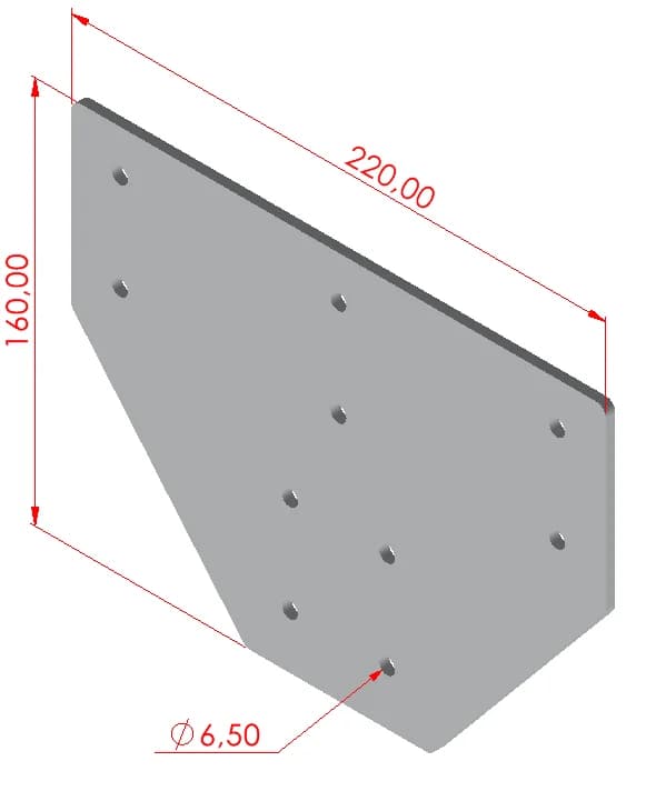 80x80 Üç Yönlü Bağlantı Sacı