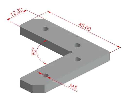 25x25 90° Bağlantı Parçası