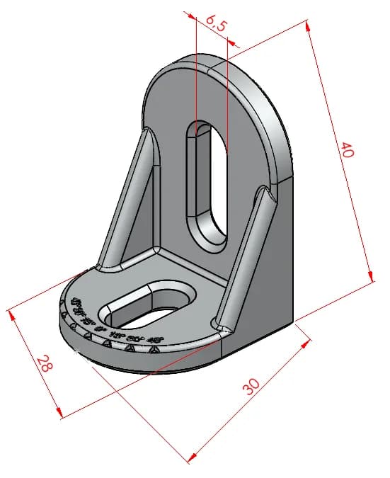 Açılı Köşe Bağlantısı 30x30 2